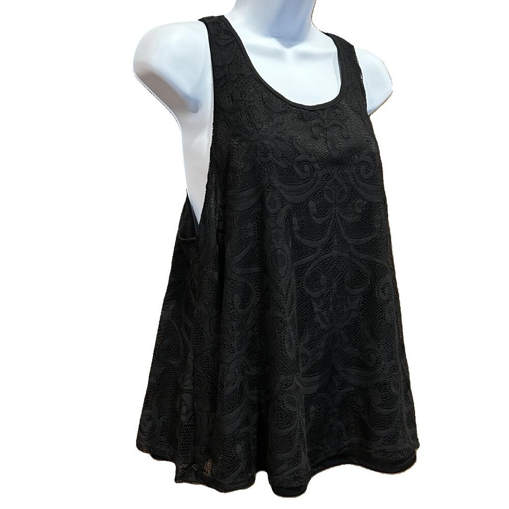 Miami Sleeveless A-Line Lace Top in Black – NEW - Picture 4 of 8